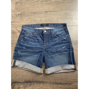 Womens‎ J brand cut off shorts rolled mid length size 25 Light Distressing